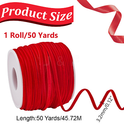 50 Yards Single Face Velvet Ribbon OCOR-HY0001-16C-1