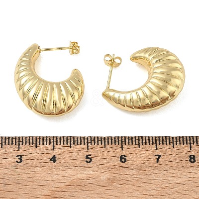 Brass Stud Earrings for Women KK-CBAD851-12G-1