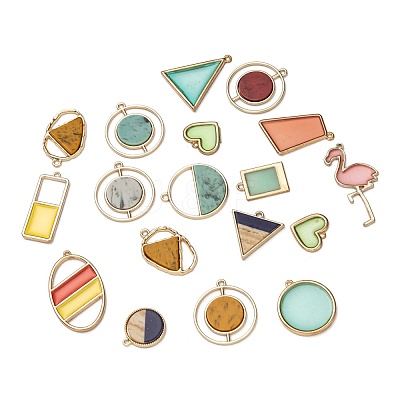Epoxy Resin Pendants PALLOY-MSMC011-05-1