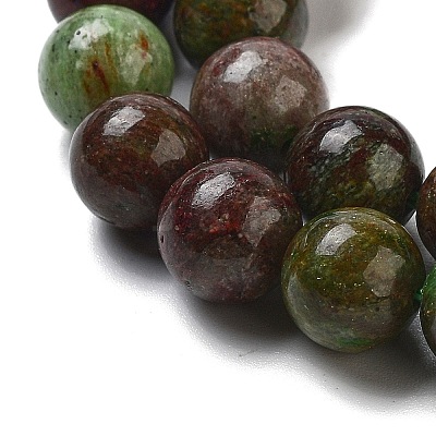 Natural Green Opal Beads Strands G-H045-A03-6MM-1