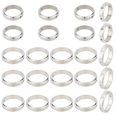 16pcs 2 style 304 Stainless Steel Bead Frames FIND-DC0001-62-1