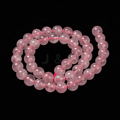 Natural  Rose Quartz Beads Strands G-L104-8mm-01-1