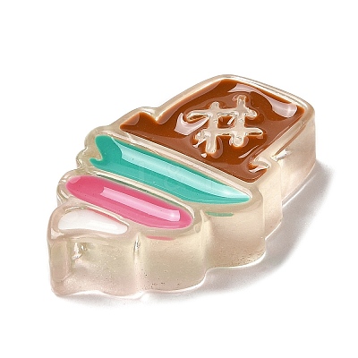 Translucent Resin Imitation Food Decoden Cabochons RESI-H147-01I-1