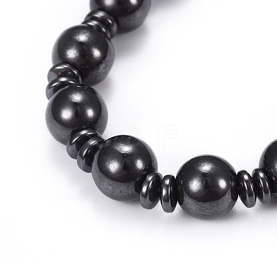 Synthetic Magnetic Hematite Jewelry Sets SJEW-F201-02-1