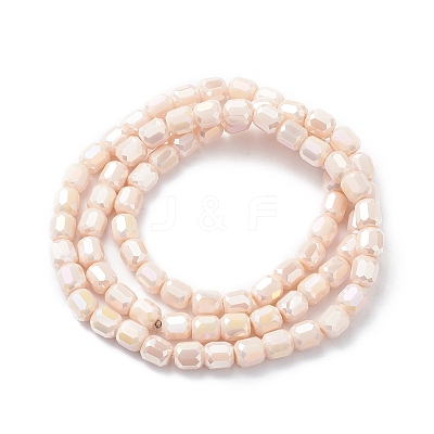 Electroplate Glass Beads Strands EGLA-K015-08B-1