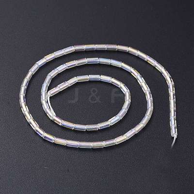 Electroplate Glass Beads Strands X-EGLA-K014-B-AB01-1
