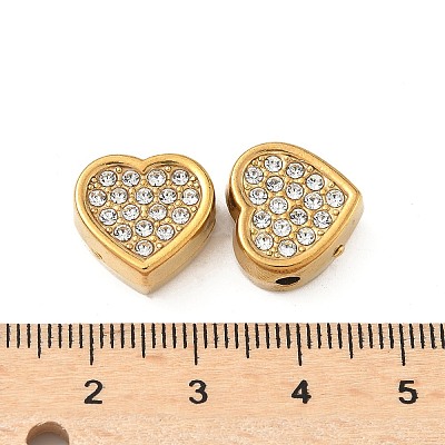 304 Stainless Steel Crystal Rhinestone Beads STAS-U050-01C-G-1
