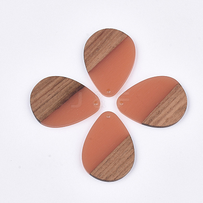 Resin & Walnut Wood Pendants RESI-S358-95F-1