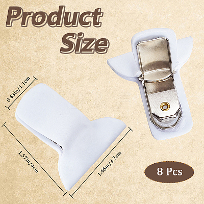 8Pcs Iron Anti-slip Cloth Clips FIND-CN0001-69-1