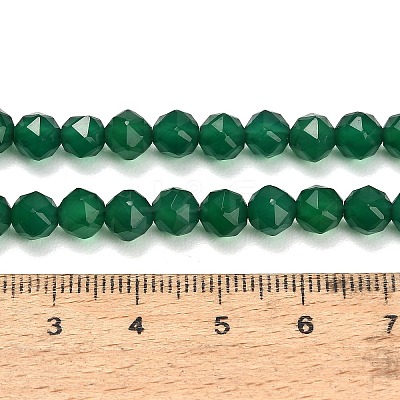 Natural Green Chalcedony Beads Strands GG-NH0004-D01-1