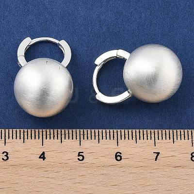 Round Brass Hoop Earrings for Women EJEW-U055-06S-1