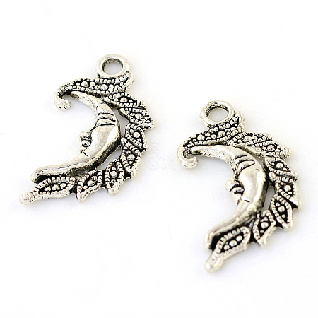 Tibetan Style Alloy Pendants X-TIBEP-S299-10AS-RS-1