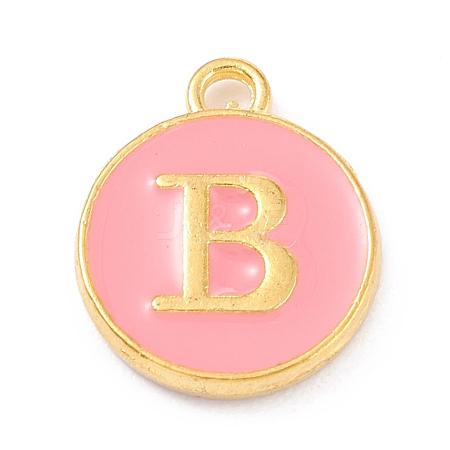 Golden Plated Alloy Enamel Charms X-ENAM-Q437-14B-1