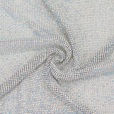 Aluminum Rhinestone Mesh Sheets DIY-WH0816-125-1