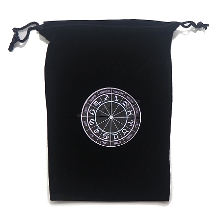 Velvet Tarot Cards Storage Drawstring Bags PW-WGD1949-12-1