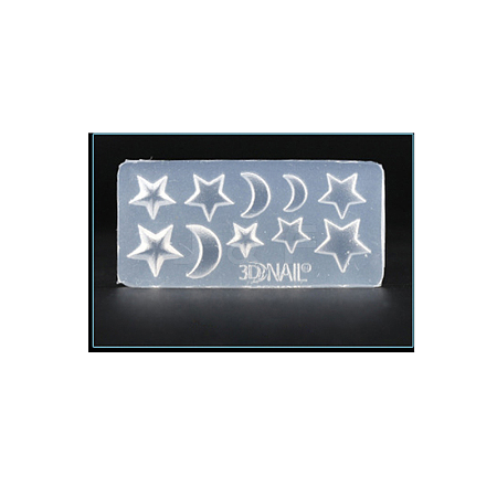 3D Moon & Star Shape Silicone Molds MRMJ-F004-17E-1