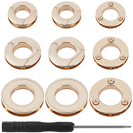 18Pcs 3 Styles Alloy Grommet Eyelet Findings FIND-CL0002-21KCG-1