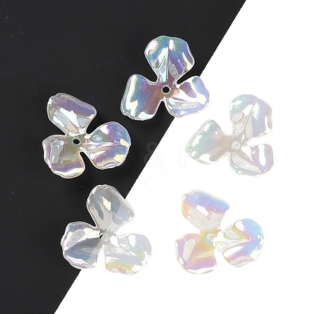 UV Plating Acrylic Beads Caps JACR-S049-02-1