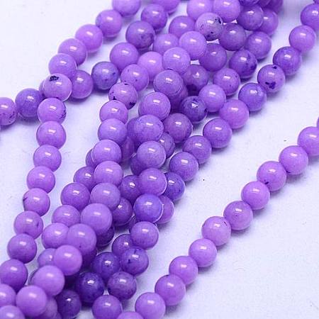 Natural Mashan Jade Round Beads Strands G-D263-8mm-XS24-1