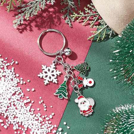 Alloy Enamel Brass Bell Keychains KEYC-TA00039-1