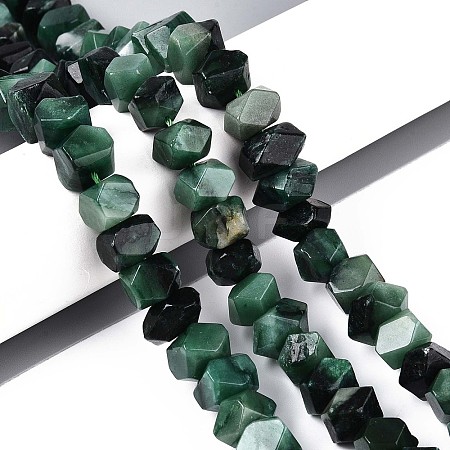 Natural Fuchsite Beads Strands G-N327-05-30-1