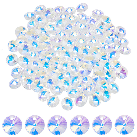 100Pcs Glass Charms GLAA-SP0001-70-1