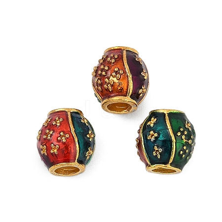 Alloy Enamel Beads FIND-A049-08G-1