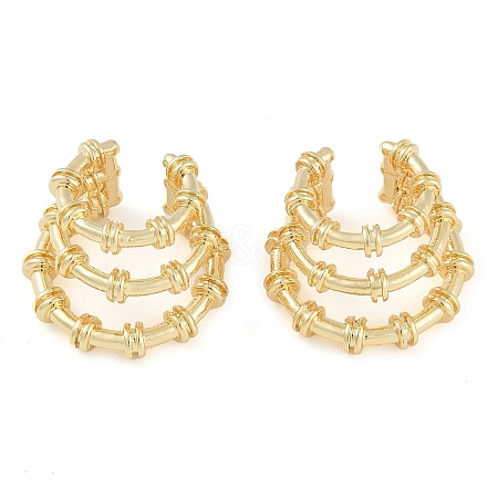 Brass Cuff Earring for Women EJEW-S225-14G-01-1