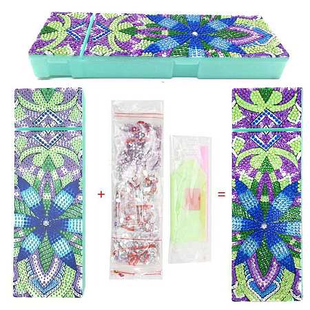 DIY Pencil Case Diamond Painting Kits DIAM-PW0004-128B-1