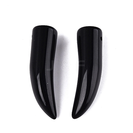 Natural Obsidian Pendants G-Q602-10C-1
