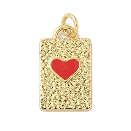 Brass Enamel Pendants KK-C110-37G-02-1