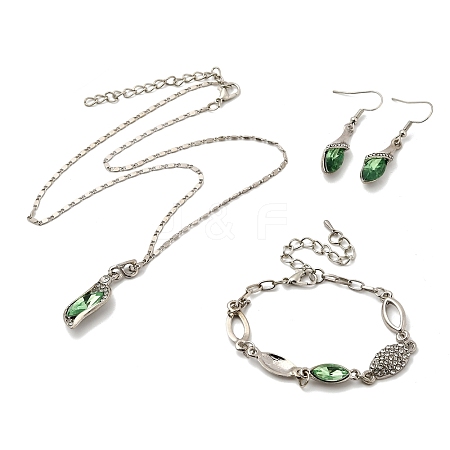 Alloy Rhinestone Jewelry Sets FS-WGB491C-05-1