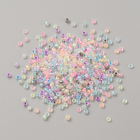 Glass Round Seed Beads GLAA-TAC0018-01-1