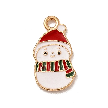 Christmas Theme Alloy Enamel Pendants ENAM-C010-01I-1