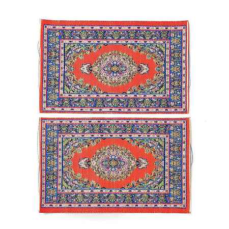 Silk Miniature Ethnic Style Carpets MIMO-PW0001-008A-1