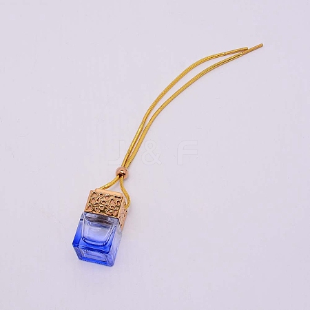 Car Hanging Air Freshener Glass Bottles DJEW-WH0008-10A-1