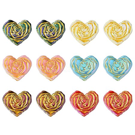 50Pcs Plating Opaque Acrylic Beads MACR-CJ0001-89-1