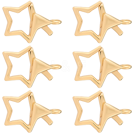 8Pcs Brass Lobster Claw Clasps KK-BBC0022-43-1