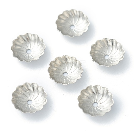 Non-Tarnish 304 Stainless Steel Bead Caps STAS-H149-26B-P-1
