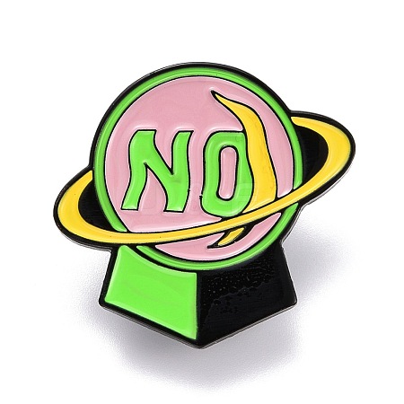 No Word Enamel Pin JEWB-O005-H02-1