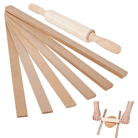 12Pcs MDF Clay Roller Tool DIY-UN0007-45-1