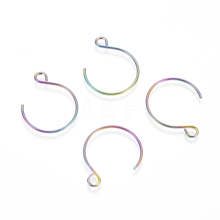 Ion Plating(IP) 304 Stainless Steel Earring Hooks STAS-L216-02A-M-1