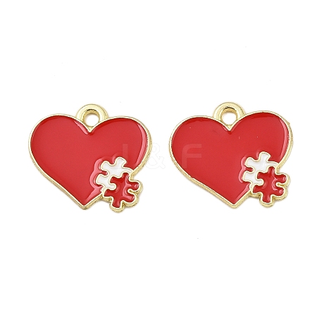 Alloy Enamel Pendants FIND-I067-01G-04-1
