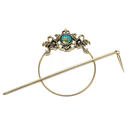 Mermaid Theme Alloy Hair Cuff Pin PW-WG6CF4D-01-1