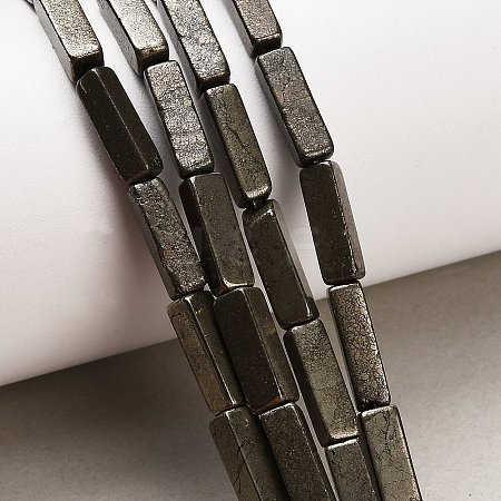 Natural Gold Pyrite/Golden Pyrite Beads Strands G-F833-I01-01-1