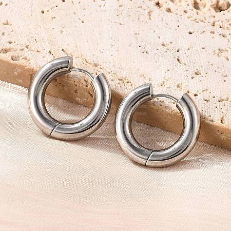 201 Stainless Steel Hoop Earrings EJEW-P304-13C-P-1