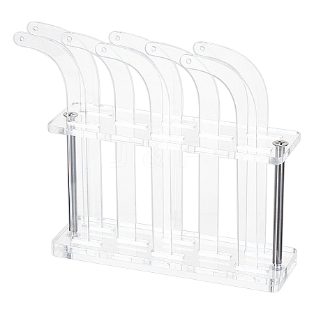 Transparent Acrylic Earring Try-On Stick Organizer Stands EDIS-WH0030-35-1