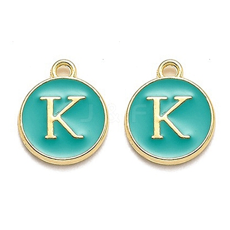 Golden Plated Alloy Enamel Charms LS-ENAM-Q437-15K-1