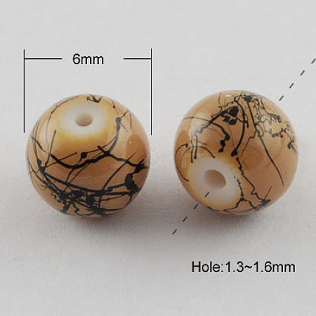 Drawbench Glass Bead Strands LS-GLAD-S074-6mm-76-1
