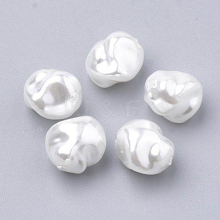 Eco-Friendly Plastic Imitation Pearl Beads MACR-T013-03-1